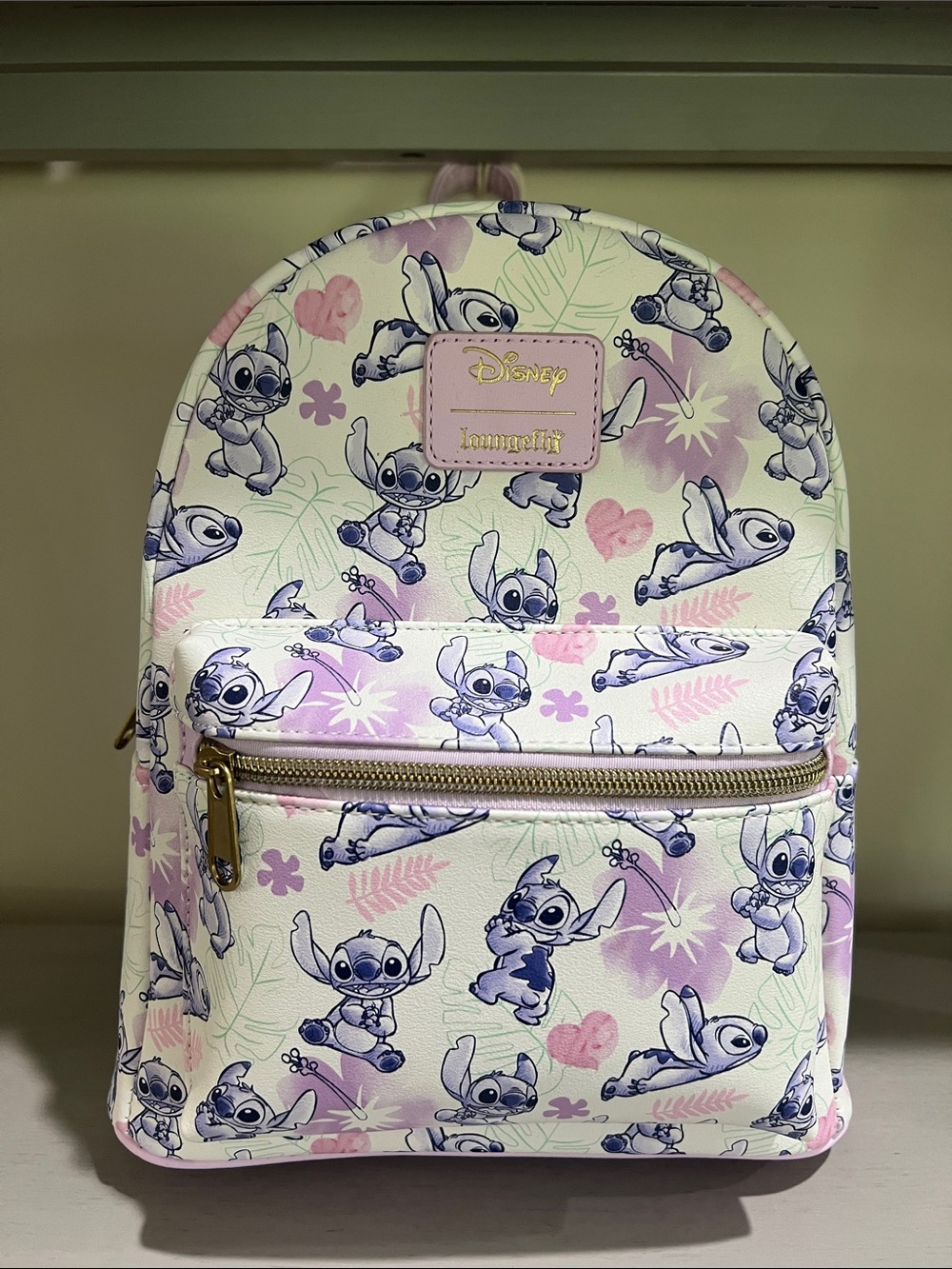 Purple & Pink Stitch Loungefly bag